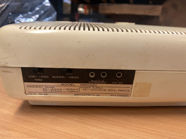 Sanyo wekkerradio