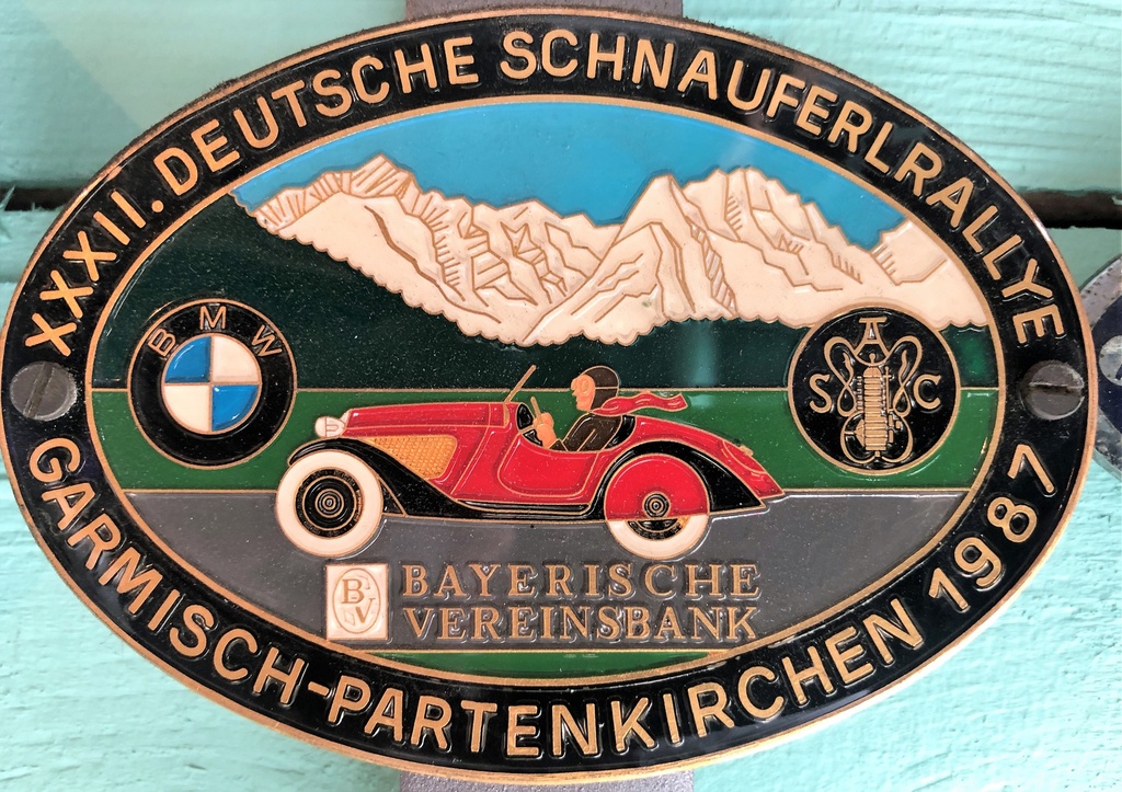 Badge BMW Deutsche Schnauferlrallye 1987